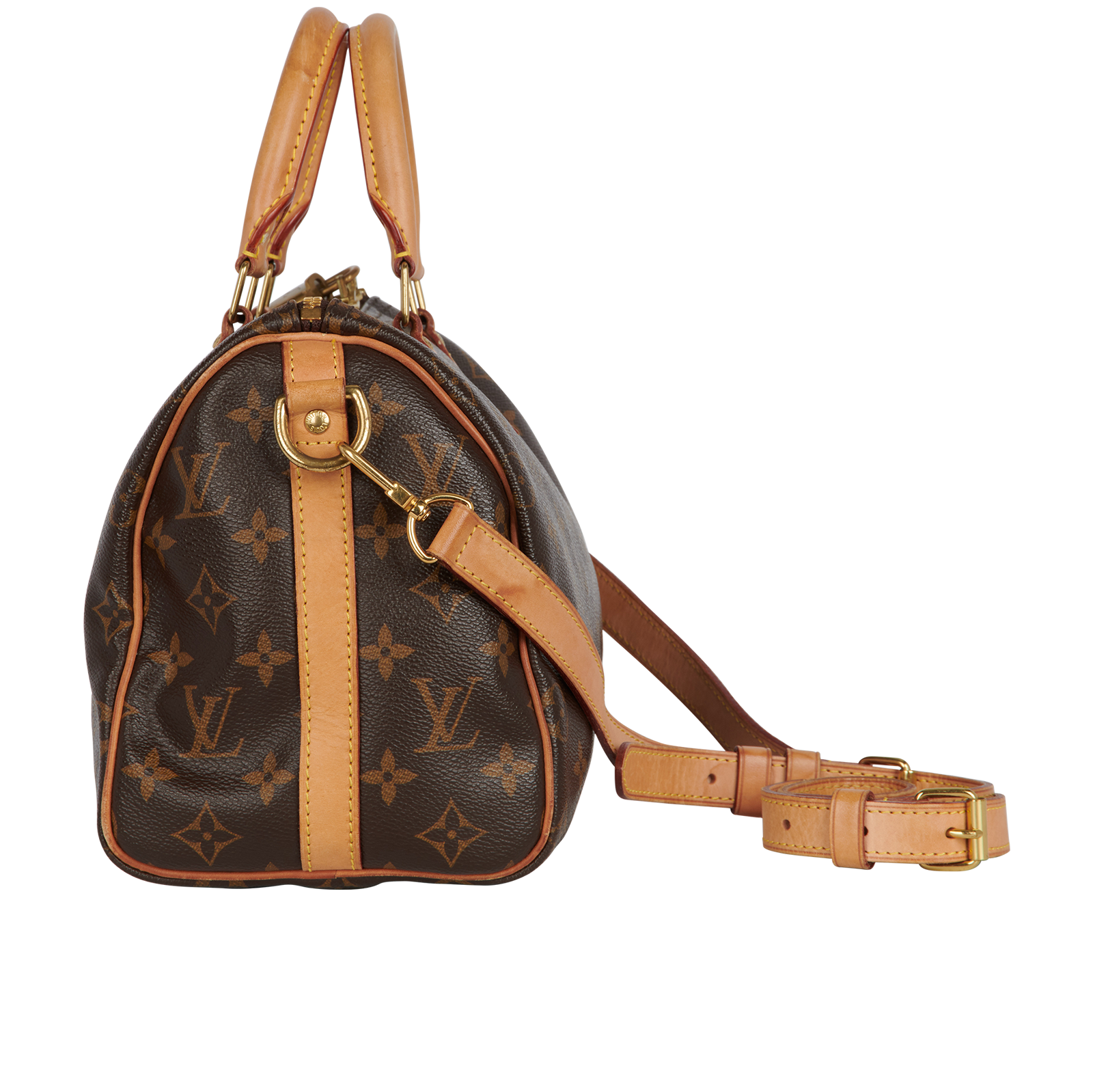 Speedy Bandouliere 25, &pound;950, Handbags, Brown, Canvas, Bottom view